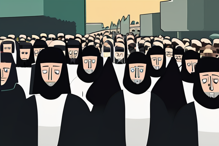 Ultra-Orthodox Jews March in Jerusalem Against Mandatory Military Service