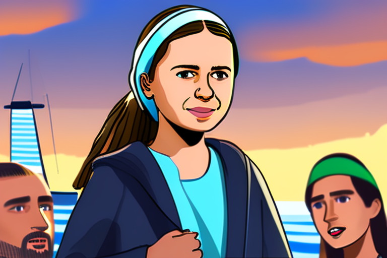 Gaza flotilla with Greta Thunberg on board departs Barcelona