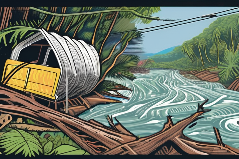 "Hurricane Melissa Unleashes Destruction on Black River, Jamaica"