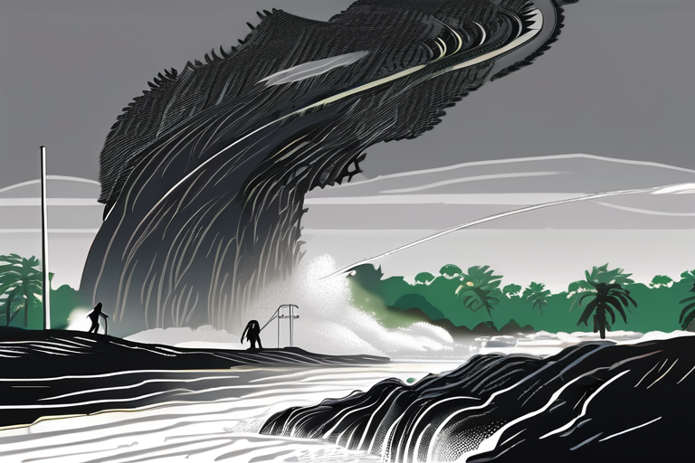 "Hurricane Melissa Unleashes Destruction on Black River, Jamaica"