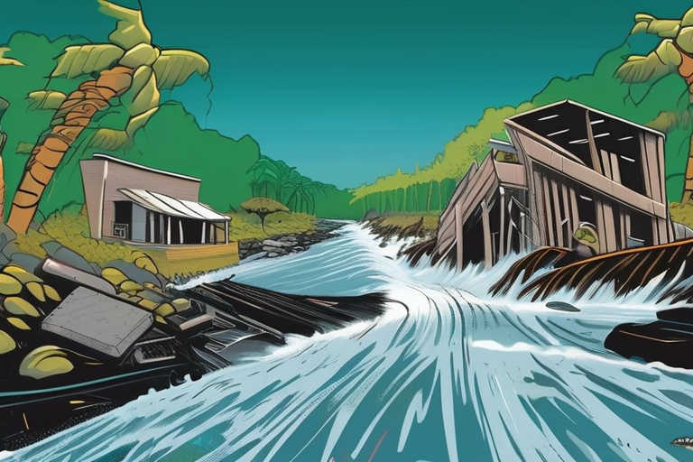 "Hurricane Melissa Unleashes Destruction on Black River, Jamaica"