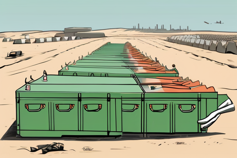 Hamas Transfers Coffins of Alleged Gaza Hostages to Israeli Authorities