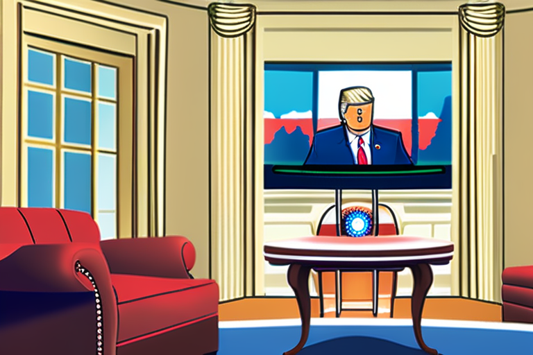 Trump addresses online health rumours in Oval Office