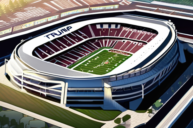 Trump Seeks Naming Rights for $3.7 Billion Washington Commanders Stadium