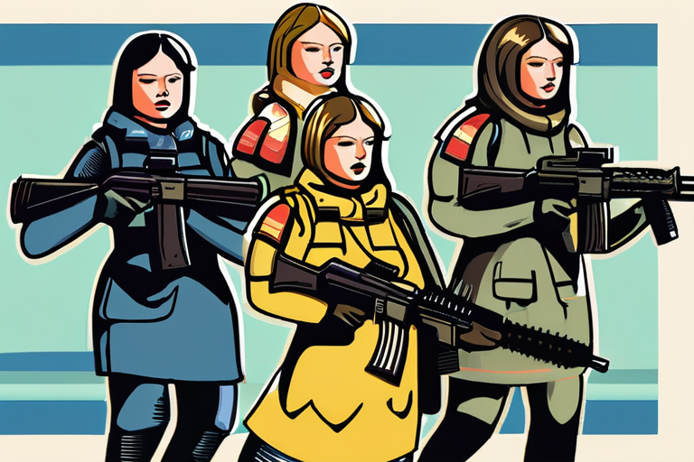 Ukrainian Women Take Up Arms Against Russia