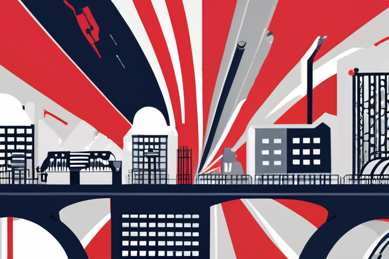 UK Economy Hits Brakes, Slow Growth Raises Budget Stakes