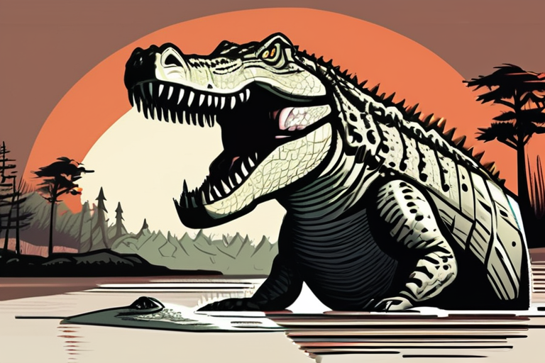 "Prehistoric Predator: Fierce Crocodile Ancestor Beats Dinosaurs to the Hunt"