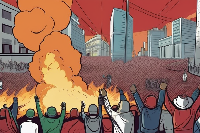 "Mexico City Erupts as Protesters Clash with Government"