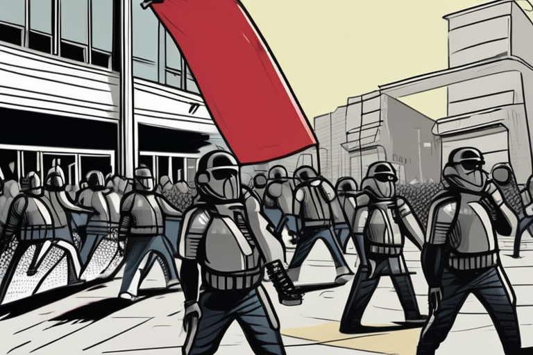 "Violence Erupts in Mexico City as Protesters Clash with Government"