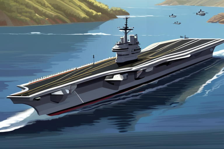 "USS Gerald R. Ford Deploys to Caribbean Waters"