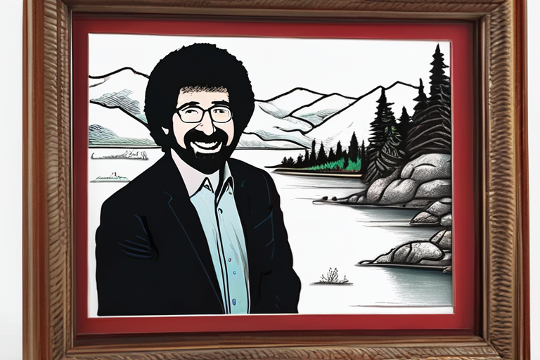 John Oliver's Auction for Public Broadcasting Features Rare Bob Ross Painting