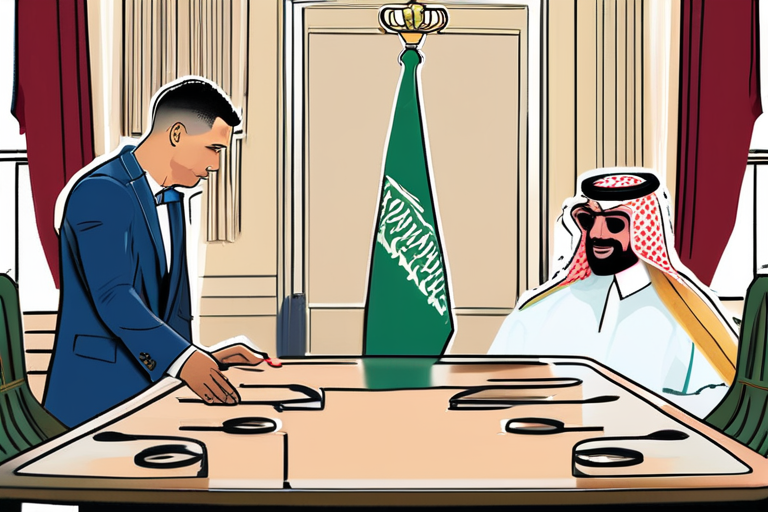 Ronaldo Meets Saudi Crown Prince at Historic White House Dinner