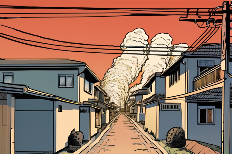 "Sweltering Inferno Engulfs 170 Homes in Japan"