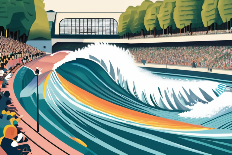 Munich's Iconic Eisbach Wave Wiped Out