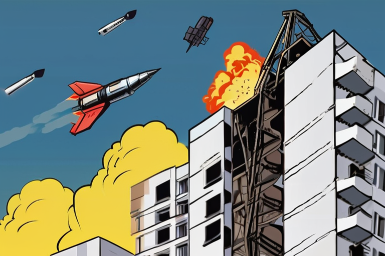 Russian Missile Strikes Wreak Havoc on Ukrainian Apartment Complex