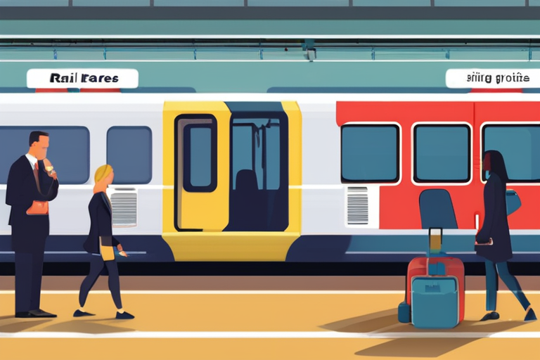 "Rail Fares Halted in England Amid Cost of Living Crisis"