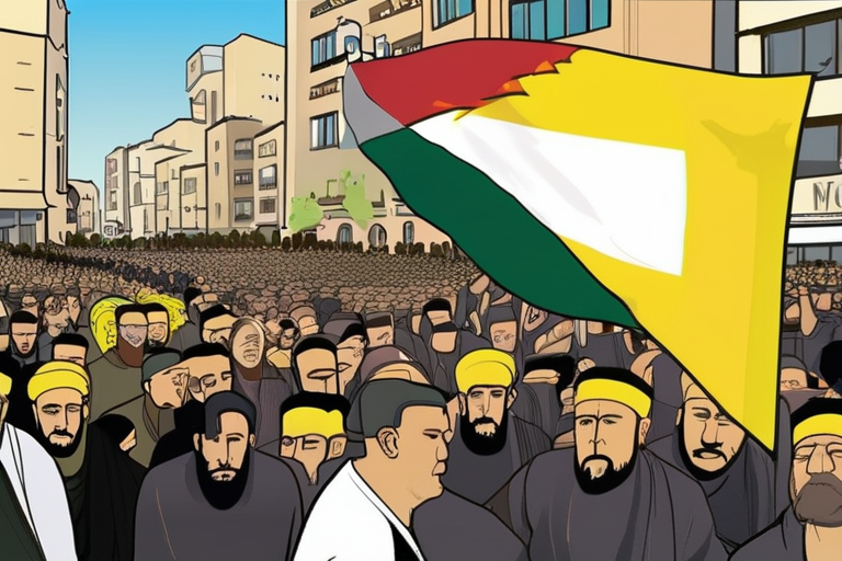 Hezbollah Commander's Assassination Sparks Mass Mourning in Beirut Amid Fragile Ceasefire