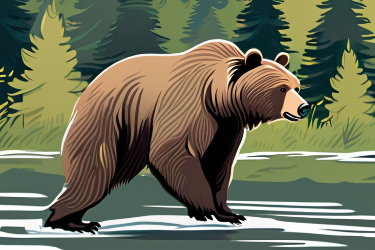 Grizzly Bear on the Loose: Rare Attack Sparks Urgent Search in British Columbia