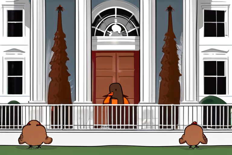 Trump Pardons Two Turkeys in Annual White House Tradition