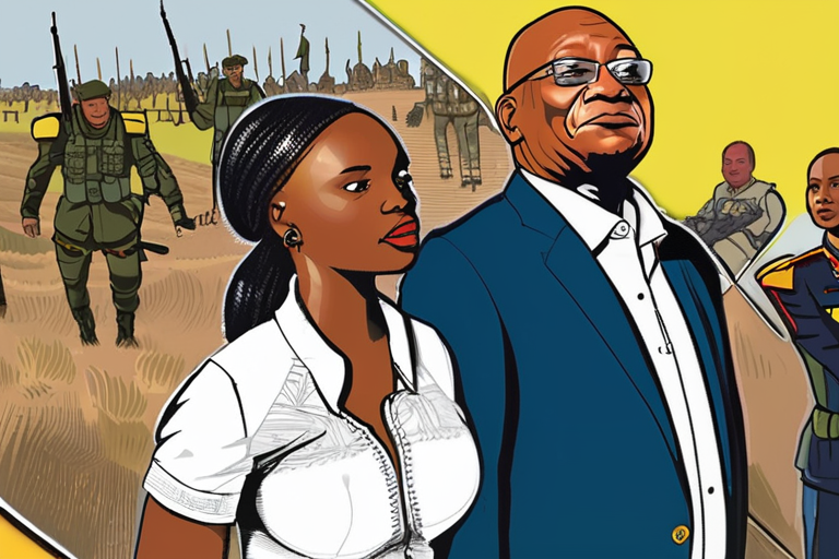 Jacob Zuma's Daughter Accused of Recruiting Men for Russian Mercenaries in Ukraine