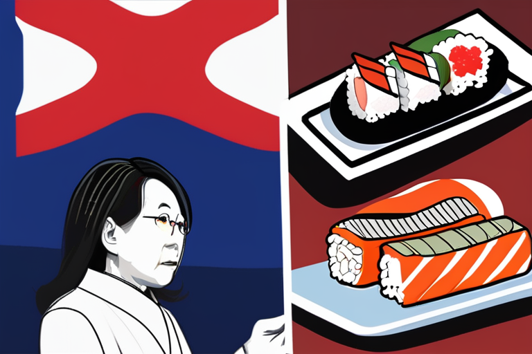 Taiwan Returns Favor to Japan with Sushi Diplomacy Amid Beijing Tensions