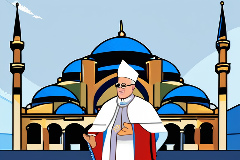 "Pope Leo Walks in Harmony at Istanbul's Iconic Blue Mosque"