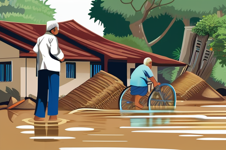 Floodwaters Devastate Aceh Province: Elderly Couple's Home and Livelihoods Wiped Out