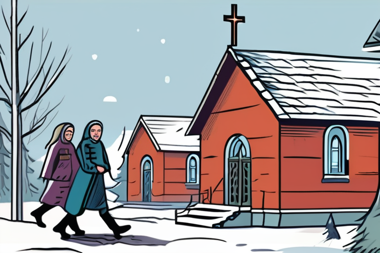 Ukrainian Churchgoers Flock to Services as Winter War Looms