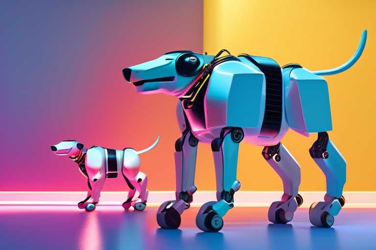 Beeple's Robot Dogs Roam Art Basel, Featuring Himself and Art Icons