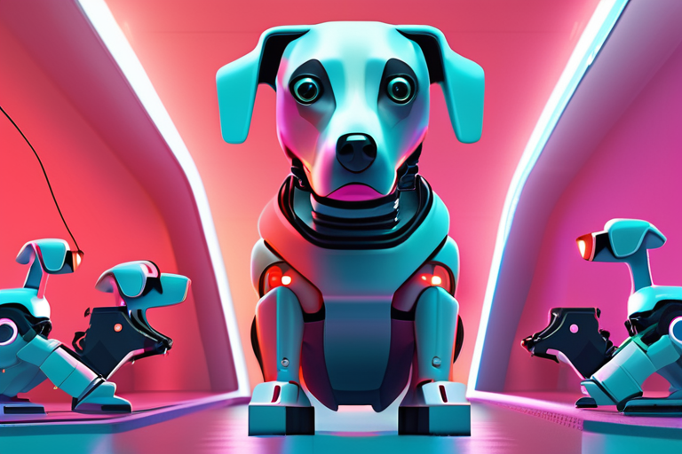 Beeple's Robot Dogs Take Art Basel by Storm, Featuring Himself and Notable Faces