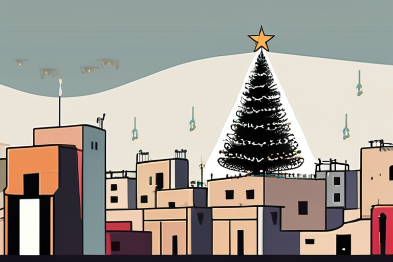 Bethlehem's Christmas Tree Shines Bright After Gaza War Darkness