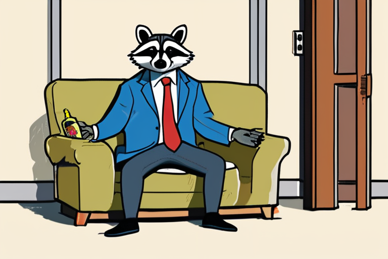 Raccoon Ruckus on Weekend Update: Drunk Raccoon Crashes Colin Jost's Segment