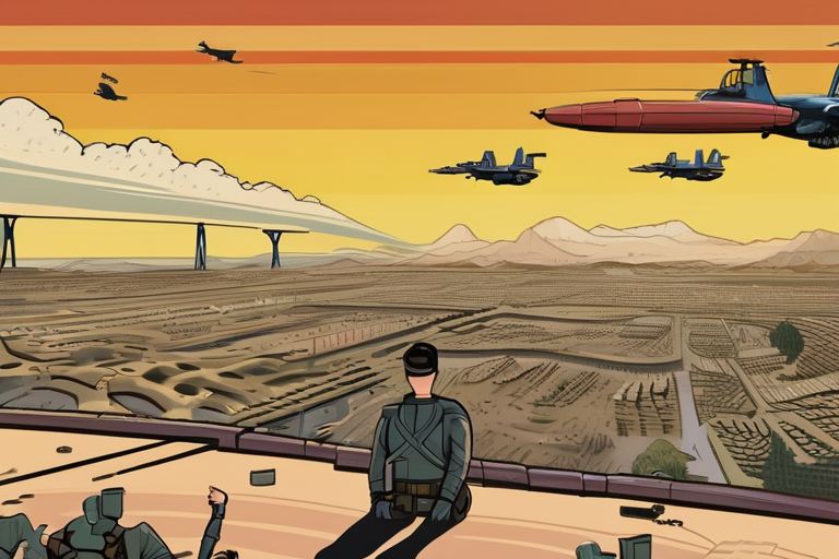 "Border Bloodshed Forces Thousands to Flee Amid Aerial Assault"