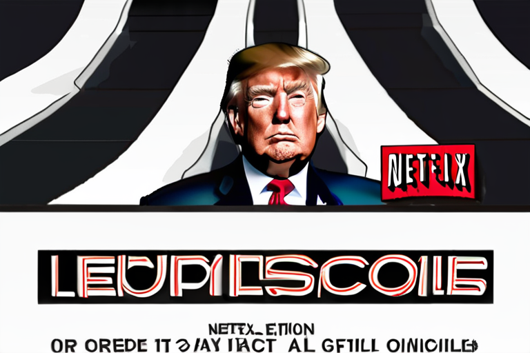 Trump Warns of Monopoly Concerns Over $72 Billion Netflix-Warner Bros Deal