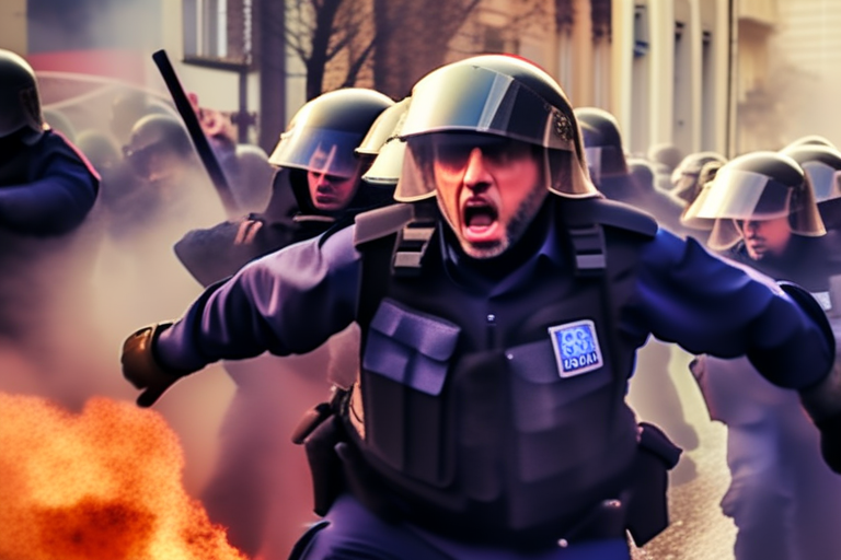 Serbian Police Clash with Protesters Demanding End to Vucic's Rule