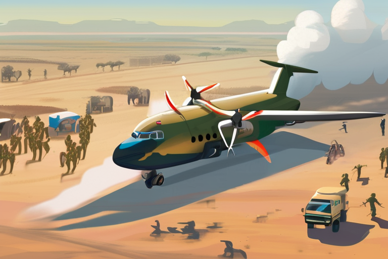 Military Transport Plane Crashes in Sudan, Crew Killed in Technical Malfunction