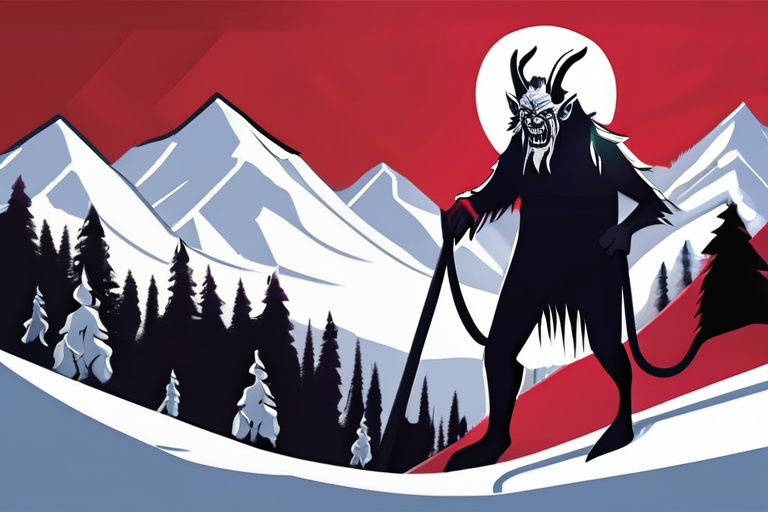 "Krampus Stalks the Alps: Christmas Horror Unleashed"