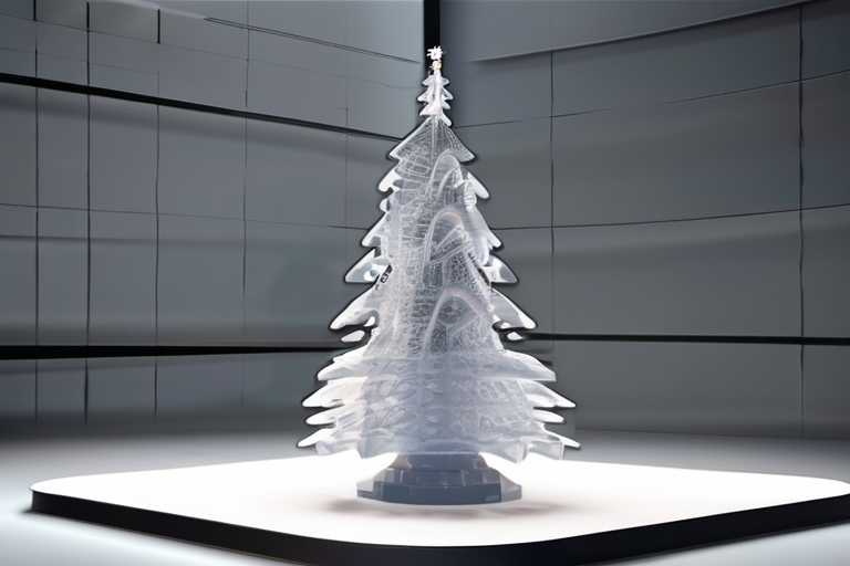 Physicists Craft Ice Christmas Tree with Revolutionary 3D Printing Technique
