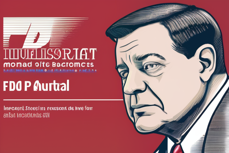 FDA Turmoil Escalates as Commissioner Faces Scrutiny Over Agency's Handling of Scandal