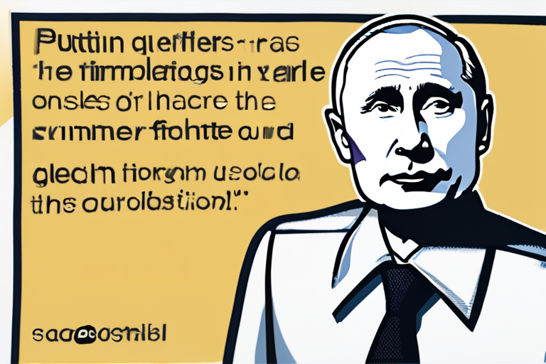 Putin Offers Rare Glimmer of Diplomacy in Response to BBC Question