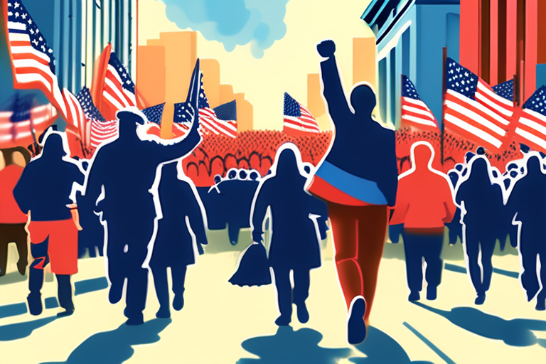 Washingtonians Unite Against Trump's Troop Deployment: Thousands March Through City Streets