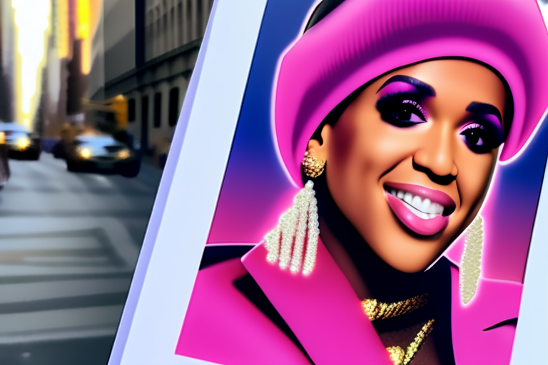 Cardi B Hits NYC Streets to Sell Copies of 'Am I the Drama?' Album
