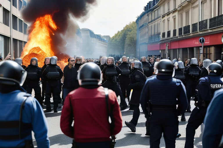 France Erupts into Chaos as Protesters Block Roads and Schools Amid Budget Cuts