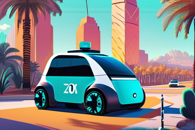 Amazon's Zoox Unveils Driverless Robotaxi Service in Las Vegas