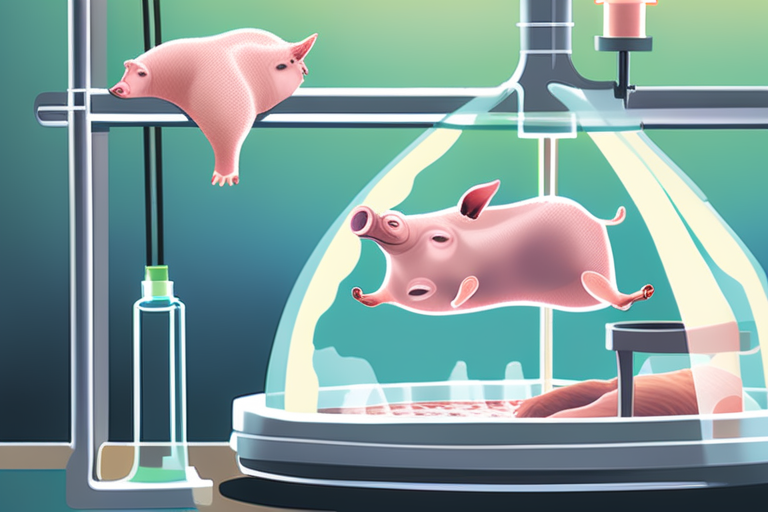 Pig lung transplanted into a person in world first