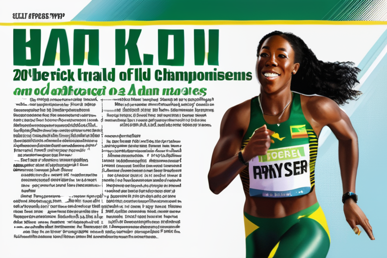 Shelly-Ann Fraser-Pryce Set to Blaze Trail at 2025 Track and Field World Championships