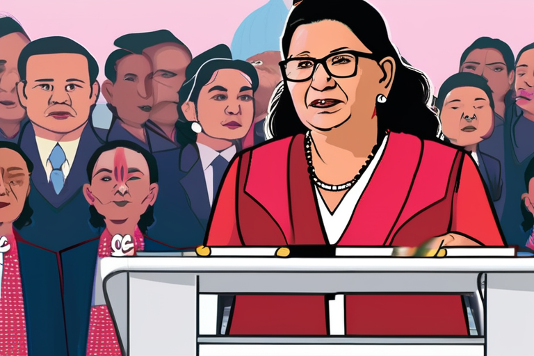 "Nepal Elects Groundbreaking Female PM Amid Turmoil"