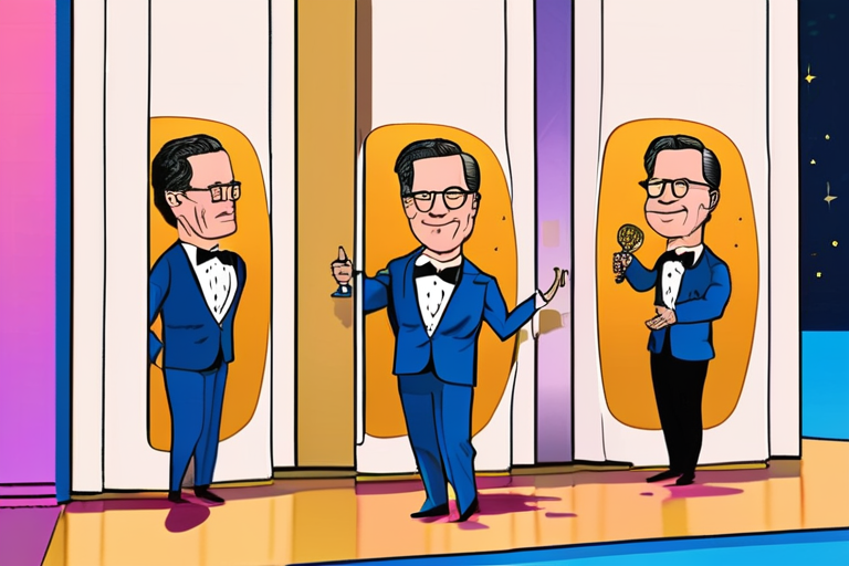 Stephen Colbert Wins Standing Ovation at 2025 Emmys, Jokes About Job Market