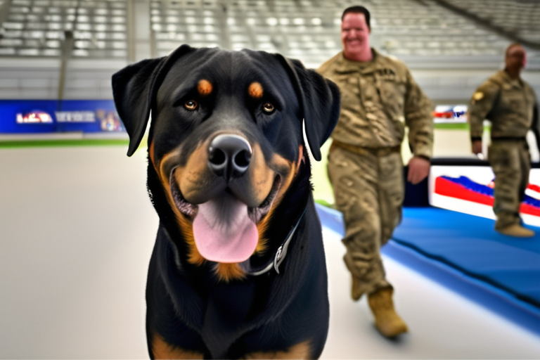 Rottweiler Leader Named USO's Canine Volunteer of the Year for Exceptional Compassion Work