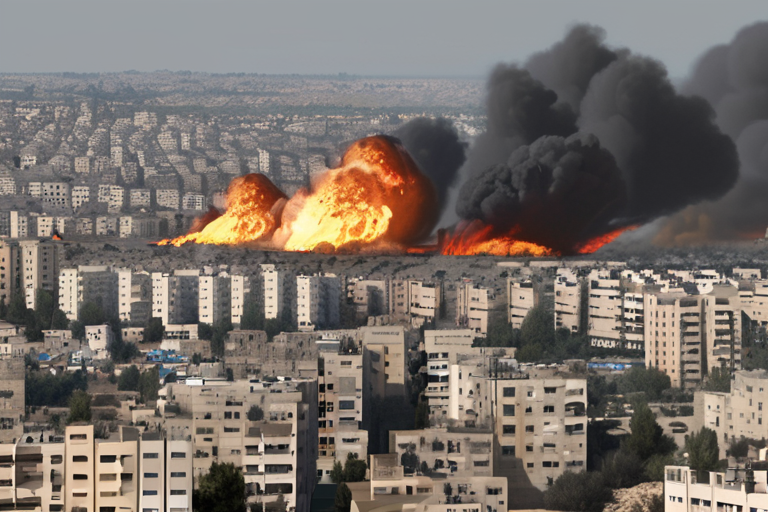 Israel's Aerial Assault on Gaza City: Thousands Flee Amid Intense Strikes